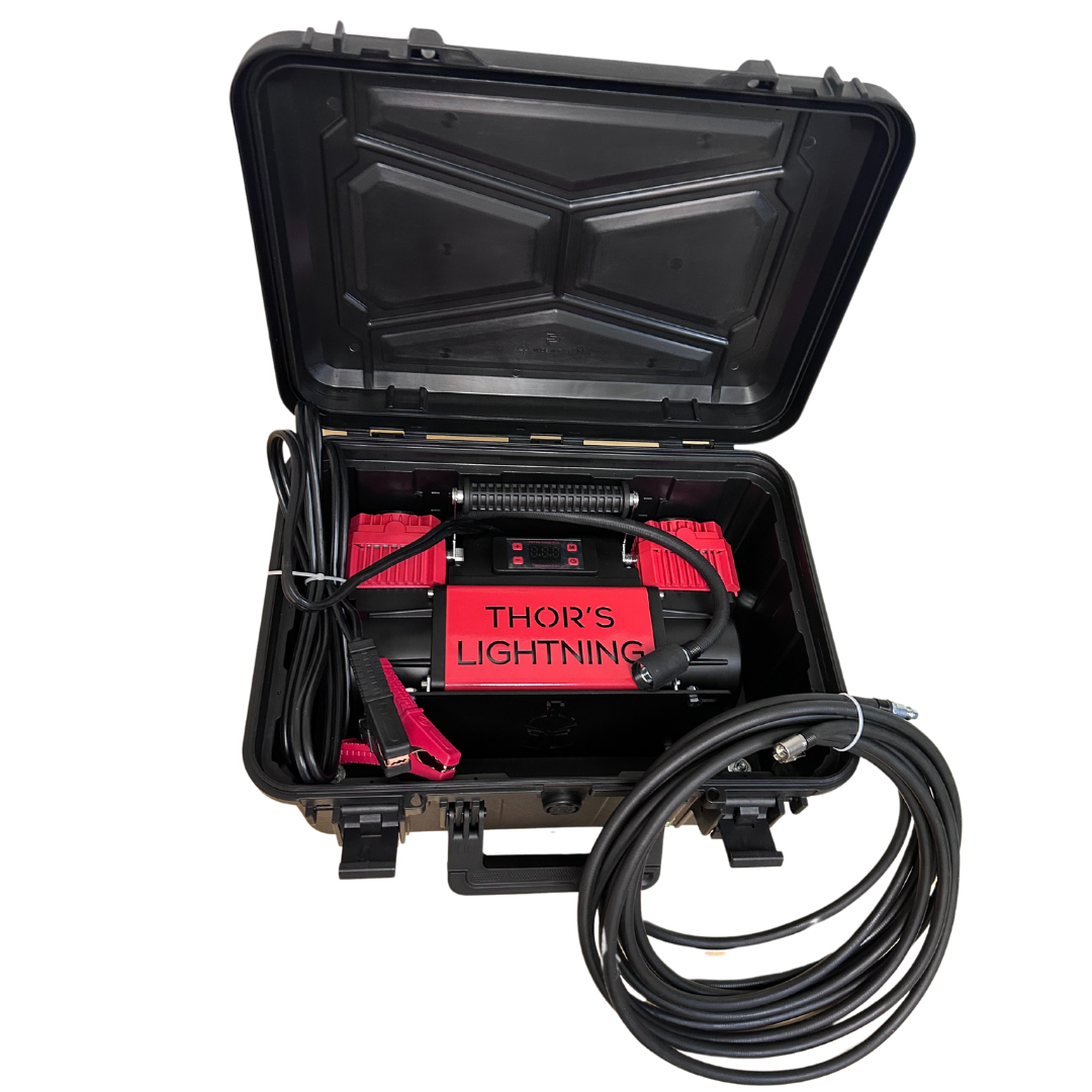 Thor's Lightning Portable AirVault2 12v Dual Air Compressor 10.6 CFM Thor's Lightning Portable AirVault2 12v Dual Air Compressor 10.6 CFM